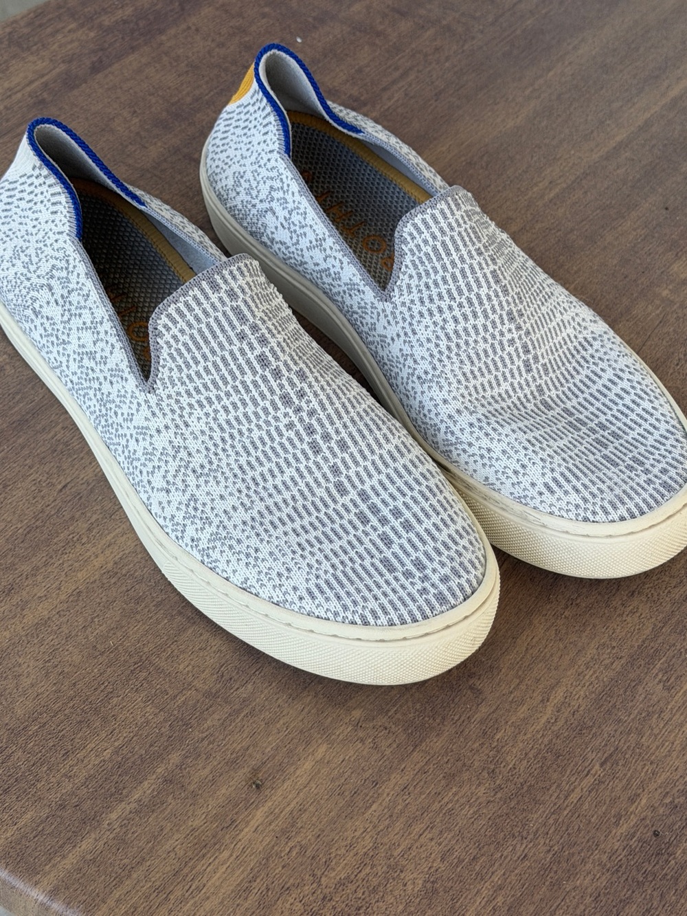 Rothy's Blue Rubber Sole Shoe